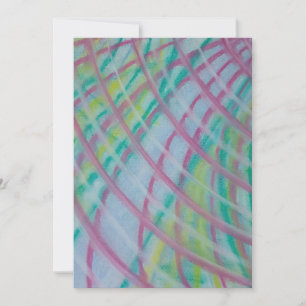 P26 Unique Colourful Abstract Art Thank You Card