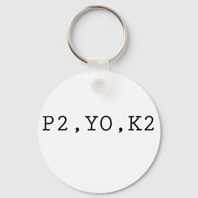 P2, YO, K2 KEYCHAIN (Front)