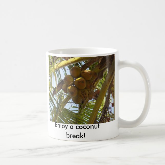 P3190843, Enjoy a coconut break! Coffee Mug (Right)