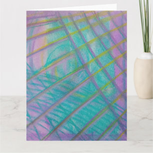 P34 Unique Colourful Abstract Art Thank You Card