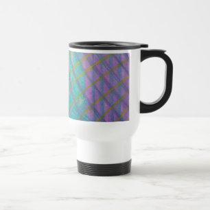 P34 Unique Colourful Abstract Art Travel Mug