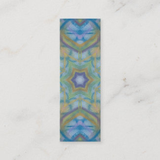 P35C Unique Colourful Abstract Mandala Art Mini Business Card