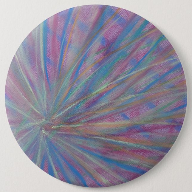 P36 Unique Colourful Abstract Art 6 Inch Round Button (Front)