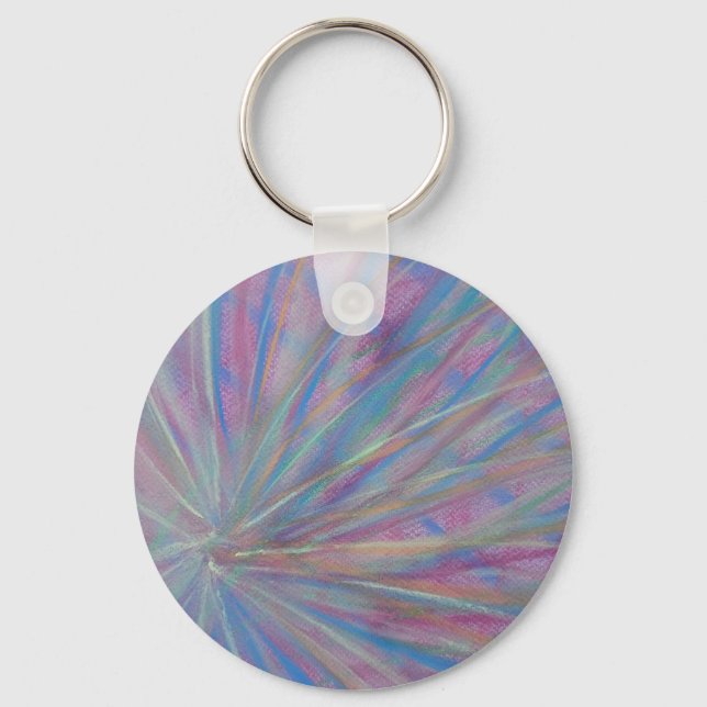 P36 Unique Colourful Abstract Art Keychain (Front)