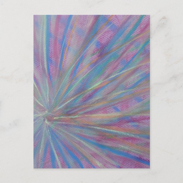 P36 Unique Colourful Abstract Art Postcard (Front)