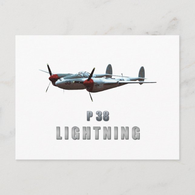 P38 Lightning Postcard (Front)