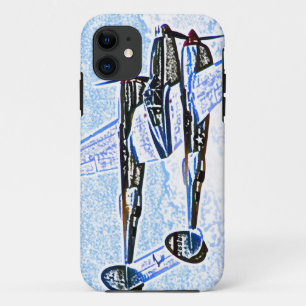 p38 Lightning world war 2 combat aircraft iPhone 11 Case