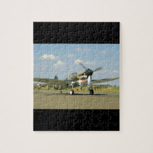 P40 Curtis W/ Fierce Face, Taxiing_WWII Planes Jigsaw Puzzle