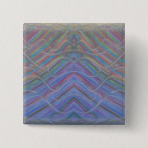 P40M Unique Colourful Abstract Art 2 Inch Square Button