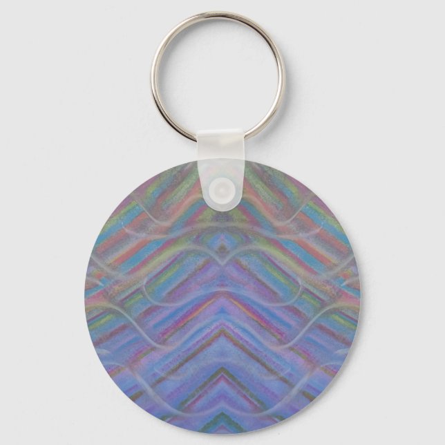 P40M Unique Colourful Abstract Art Keychain (Front)