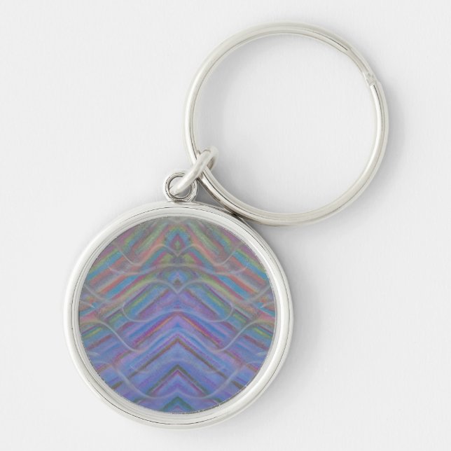 P40M Unique Colourful Abstract Art Keychain (Front)