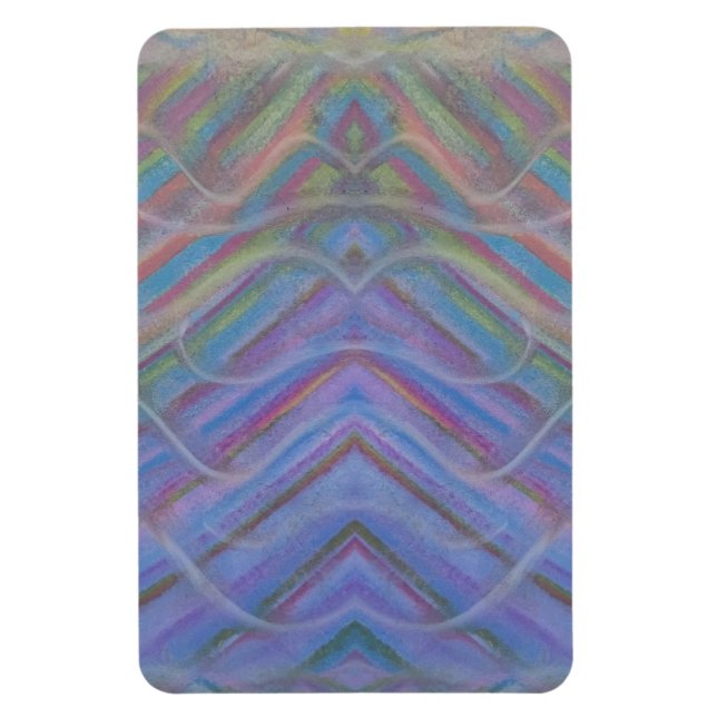 P40M Unique Colourful Abstract Art Magnet (Vertical)