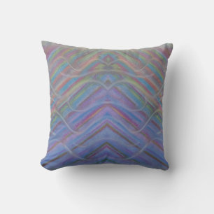P40M Unique Colourful Abstract Art Throw Pillow