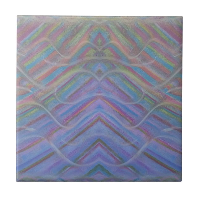 P40M Unique Colourful Abstract Art Tile (Front)