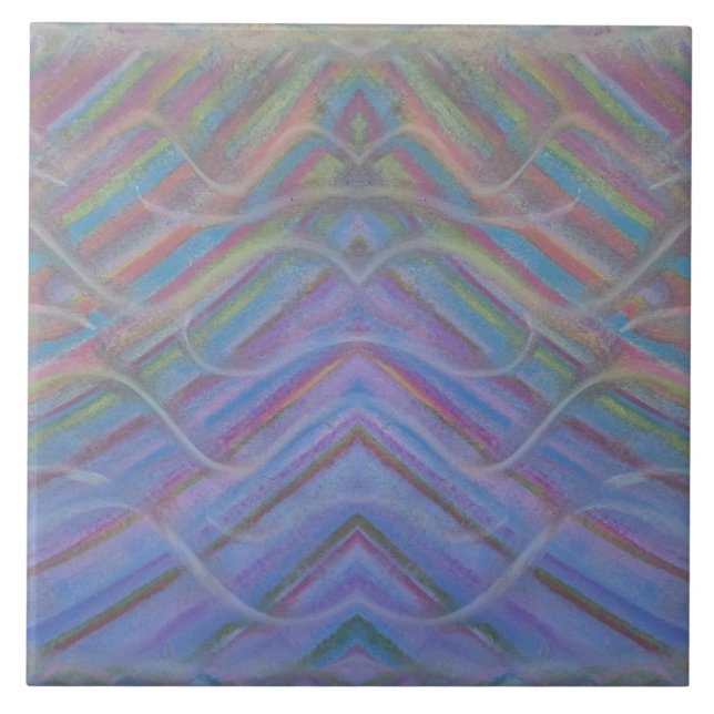 P40M Unique Colourful Abstract Art Tile (Front)