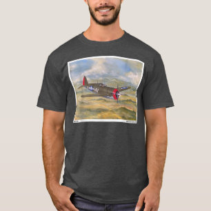 P47 Thunderbolt WW2 Plane Painting Military Novelt T-Shirt