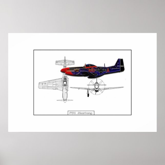 P51 Mustang 01 Poster (Front)