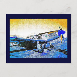 "P51 Mustang" © 2009 S.J. Postcard