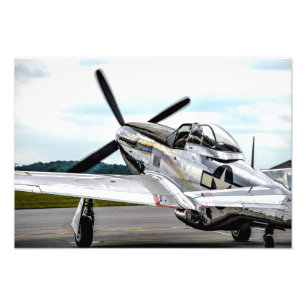 P51 Mustang Colour Photo Print