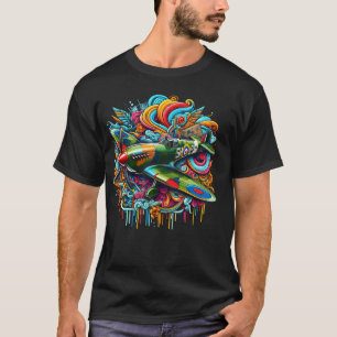 P51 Mustang Colourful T-Shirt