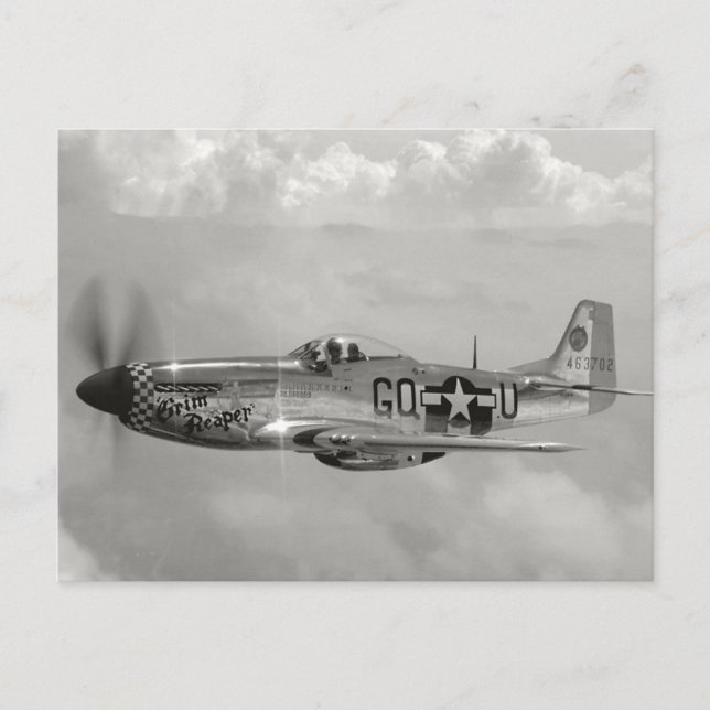 P51 Mustang 'Grim Reaper' Postcard (Front)