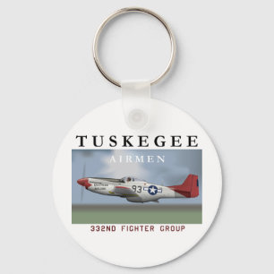 P51D 332nd Fighter Group Keychain