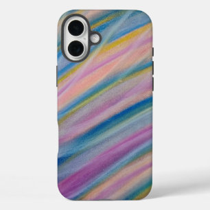 P6 Unique Colorful Abstract Art iPhone 16 Plus Case