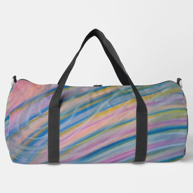 P6 Unique Colourful Abstract Art Duffle Bag (Front)