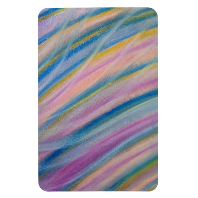 P6 Unique Colourful Abstract Art Magnet (Vertical)