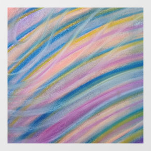 P6 Unique Colourful Abstract Art Window Cling