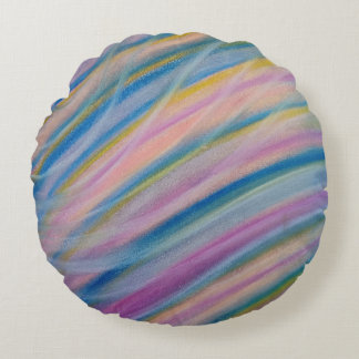 P8 Unique Colourful Abstract Art Round Pillow