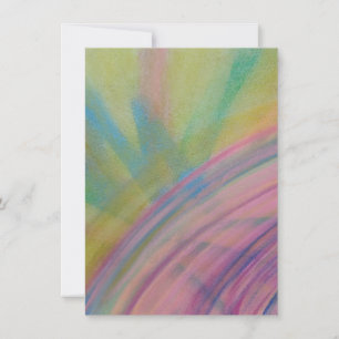 P9 Unique Colourful Abstract Art Card