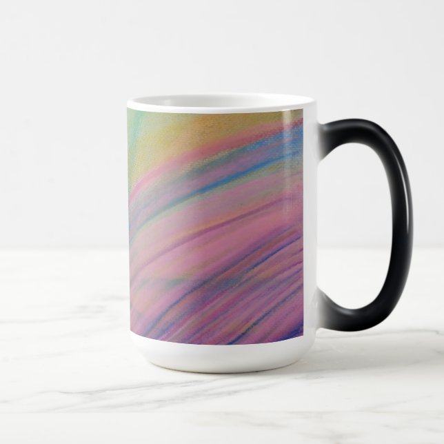 P9 Unique Colourful Abstract Art Magic Mug (Right)