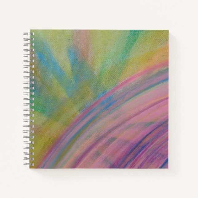 P9 Unique Colourful Abstract Art Notebook (Front)
