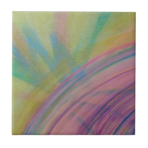 P9 Unique Colourful Abstract Art Tile
