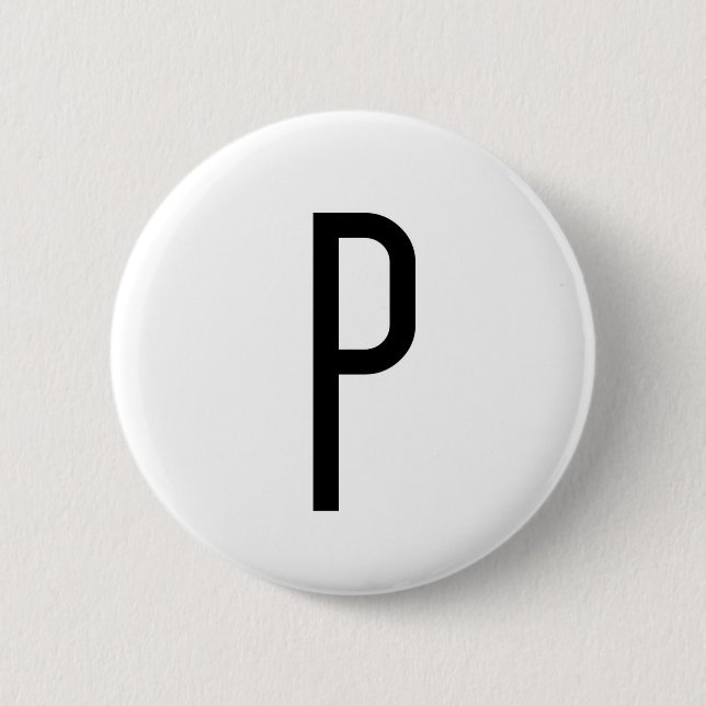 P 2 INCH ROUND BUTTON (Front)