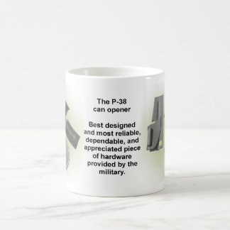 P-38 can opener mug
