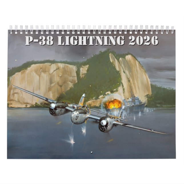 P-38 Lightning Authorized 2025 Calendar (Cover)