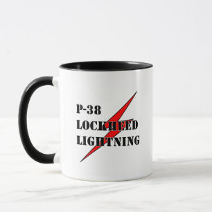 P-38 Lightning Bolt Coffee Mug