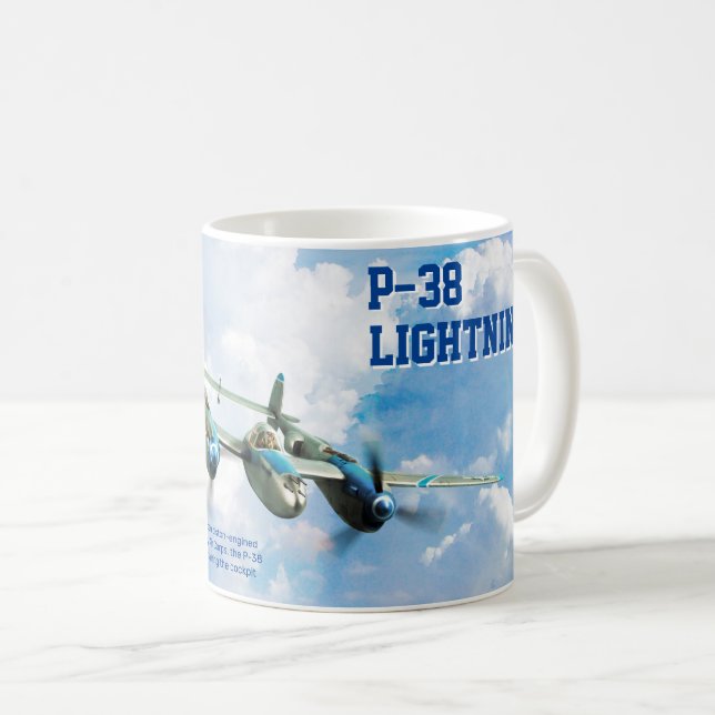 P-38 Lightning Coffee Mug (Front Right)