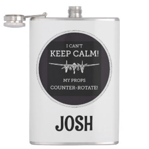 P-38 Lightning Custom Vinyl Wrapped Flask