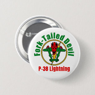 P-38 Lightning Fork-Tailed Devil Pin