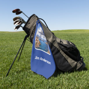 P-38 Lightning Over the Mediterranean Golf Towel