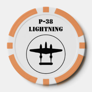 P-38 Lightning Poker Chips