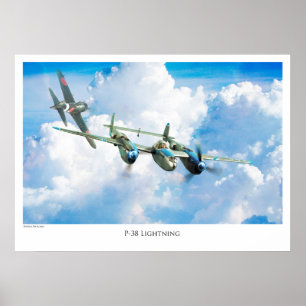 P-38 Lightning Poster
