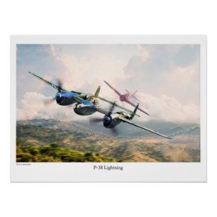 P-38 Lightning Poster