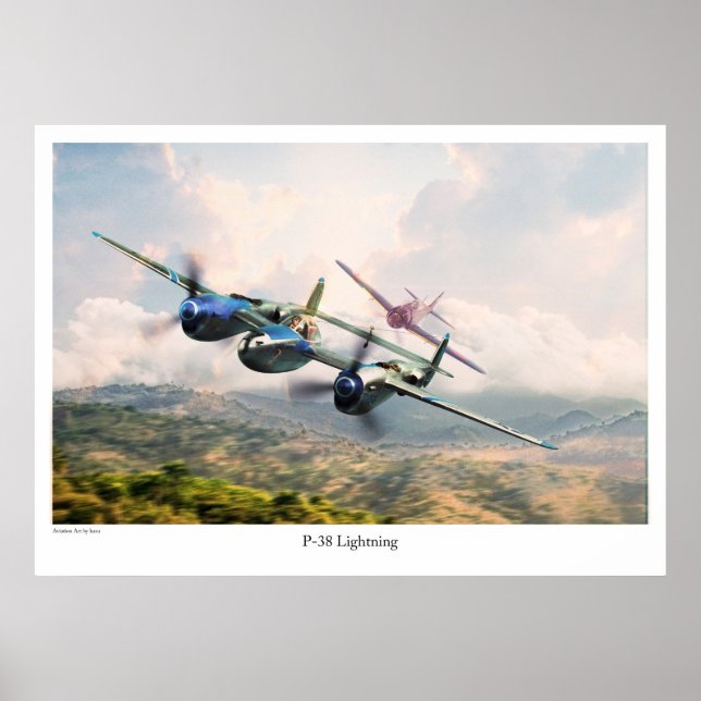 P-38 Lightning Poster (Front)