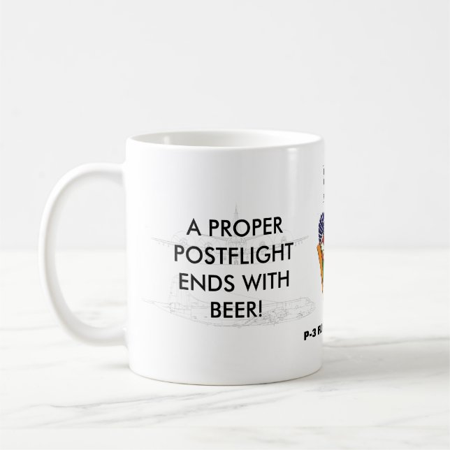 P-3 FE Preflight/Postflight Mug (Left)