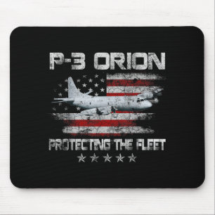 P-3 Orion Sub Hunter Asw Airplane Vintage Veterans Mouse Pad