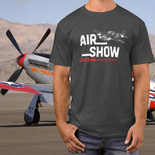 P-40 Vintage Airplane Airshow WWII Custom Year T-Shirt